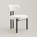Riancho Dining Chair (White Bouclé) – Modern Minimalist Dining Chair - Marcel Olsen