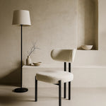 Riancho Dining Chair (White Bouclé) – Modern Minimalist Dining Chair - Marcel Olsen