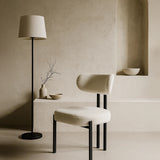 Riancho Dining Chair (White Bouclé) – Modern Minimalist Dining Chair - Marcel Olsen