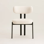 Riancho Dining Chair (White Bouclé) – Modern Minimalist Dining Chair - Marcel Olsen