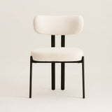 Riancho Dining Chair (White Bouclé) – Modern Minimalist Dining Chair - Marcel Olsen