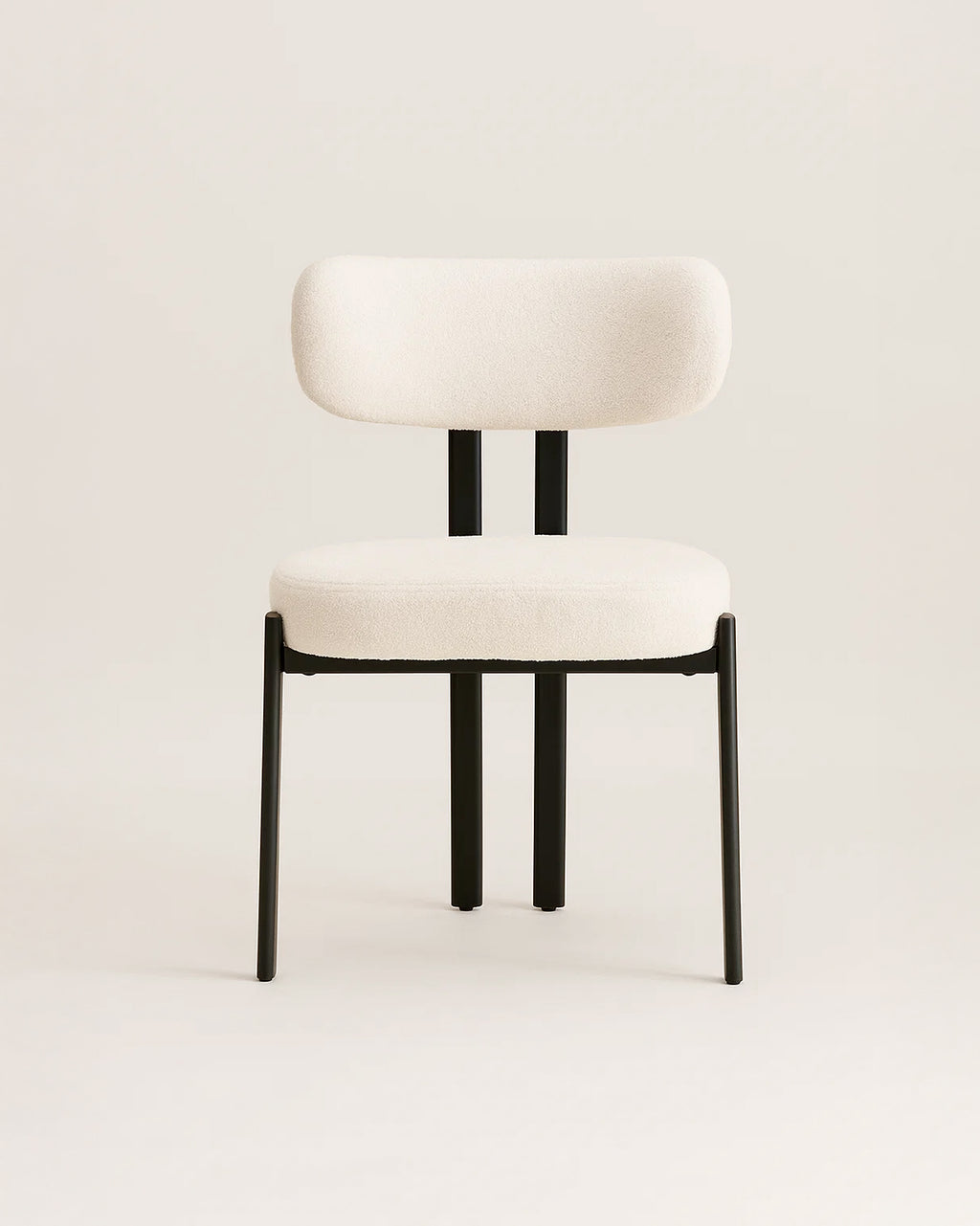 Riancho Dining Chair (White Bouclé) - Outlet - Marcel Olsen