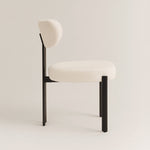 Riancho Dining Chair (White Bouclé) – Modern Minimalist Dining Chair - Marcel Olsen