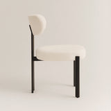 Riancho Dining Chair (White Bouclé) – Modern Minimalist Dining Chair - Marcel Olsen