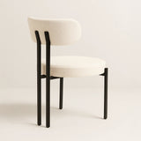 Riancho Dining Chair (White Bouclé) – Modern Minimalist Dining Chair - Marcel Olsen
