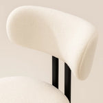 Riancho Dining Chair (White Bouclé) – Modern Minimalist Dining Chair - Marcel Olsen