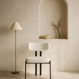 Riancho Dining Chair (White Bouclé) – Modern Minimalist Dining Chair - Marcel Olsen