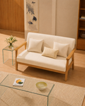 Sarria Mid-century Upholstered Sofa (Arena Beige Fabric) – Outlet - Marcel Olsen