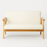 Sarria Mid-century Upholstered Sofa (Arena Beige Fabric) – Scandinavian Style 2 Seater Sofa - Marcel Olsen