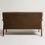Sarria Mid-century Upholstered Sofa (Tierra Brown Fabric) – Scandinavian Style 2 Seater Sofa - Marcel Olsen