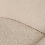 Sheepskin Upholstered Desk Chair (Sahara Beige Bouclé) – Modern Home Office Swivel Chair - Marcel Olsen