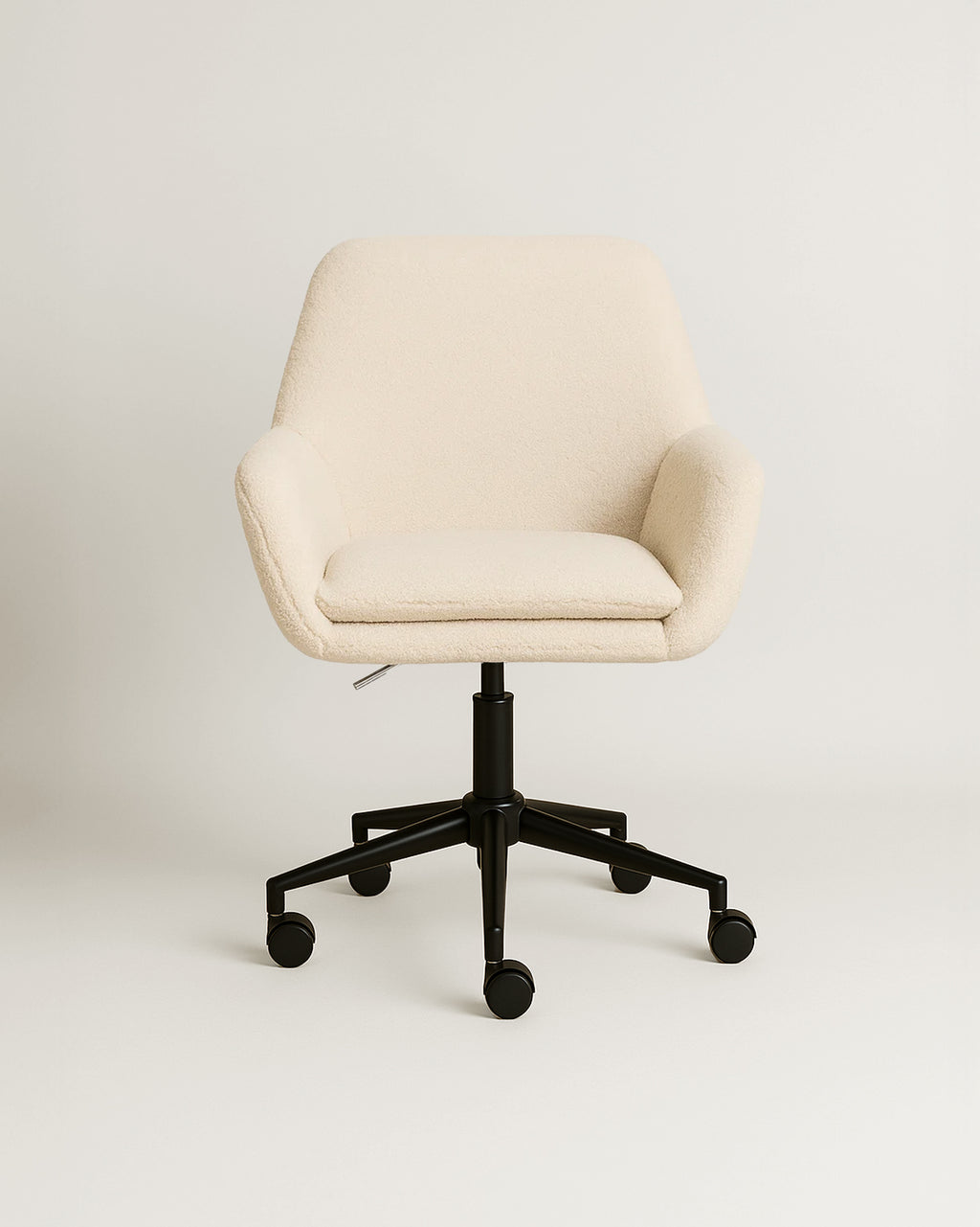 Sheepskin Upholstered Desk Chair (Sahara Beige Bouclé) – Outlet - Marcel Olsen