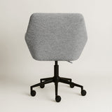 Sheepskin Upholstered Desk Chair (Troender Grey Bouclé) – Modern Home Office Swivel Chair - Marcel Olsen