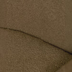 Sheepskin Upholstered Desk Chair (Smoked Oak Brown Bouclé) – Modern Home Office Swivel Chair - Marcel Olsen