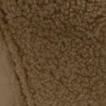 Sheepskin Upholstered Desk Chair (Smoked Oak Brown Bouclé) – Modern Home Office Swivel Chair - Marcel Olsen