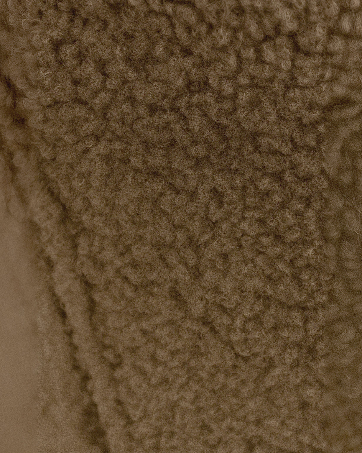 Sheepskin Upholstered Desk Chair (Smoked Oak Brown Bouclé) – Modern Home Office Swivel Chair - Marcel Olsen