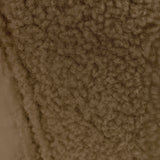 Sheepskin Upholstered Desk Chair (Smoked Oak Brown Bouclé) – Modern Home Office Swivel Chair - Marcel Olsen