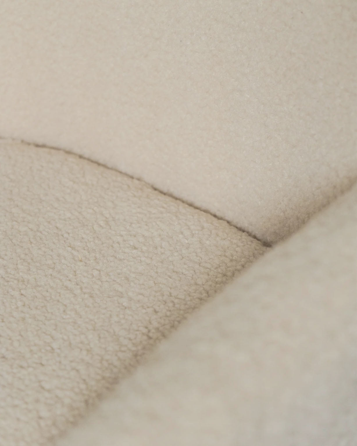 Sheepskin Upholstered Desk Chair (Sahara Beige Bouclé) – Modern Home Office Swivel Chair - Marcel Olsen