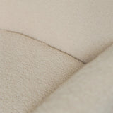Sheepskin Upholstered Desk Chair (Sahara Beige Bouclé) – Modern Home Office Swivel Chair - Marcel Olsen