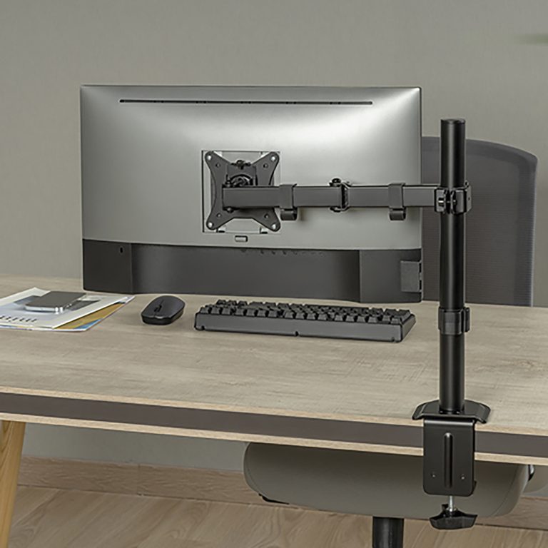 Single Monitor Mount – Adjustable Desk Clamp Stand (VESA 75/100) - Outlet Monitor Mount - Marcel Olsen