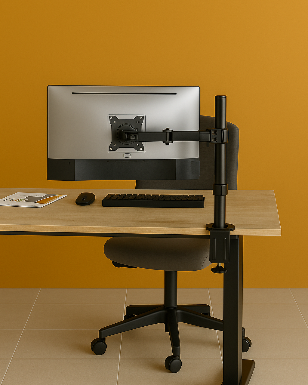 Single Monitor Mount – Adjustable Desk Clamp Stand (VESA 75/100) - Outlet Monitor Mount - Marcel Olsen