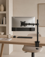 Single Monitor Mount with Desk Clamp for Monitors up to 27" - Outlet
