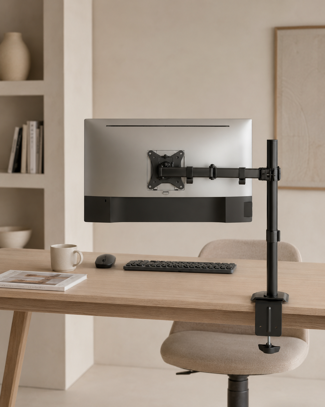 Single Monitor Mount with Desk Clamp for Monitors up to 27" - Outlet Monitor Mount - Marcel Olsen