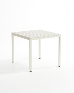 Ondara Outdoor Dining Table (Alba White, 85cm) – Modern Boho Patio Table - Marcel Olsen