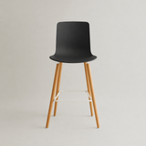 Casco Scandinavian Bar Stools – Set of 4 (Jet Black / Arctic White) – Outlet Outlet Products - Marcel Olsen