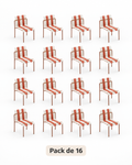 Ondara Nude Beige & White Chairs – Pack of 16 for Cafés & Apartments