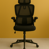 Silla de Oficina de Malla (Negra) | Silla Ergonómica de Escritorio