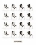 Ondara Black & White Chairs – Pack of 16 for Cafés & Apartments
