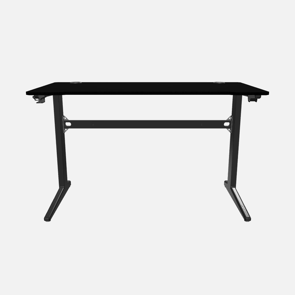 Core 120 Gaming Desk | LEDs, Headphone & Drink Mounts (Carbon Fibre Black, 120cm) - Outlet Gaming Desk - Marcel Olsen