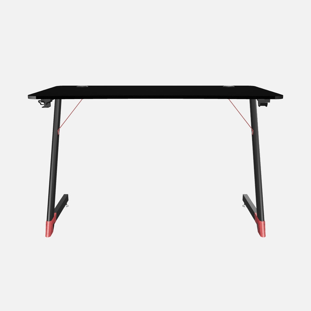 Essentials 120 Gaming Desk | LEDs, Headphone & Drink Mounts (Carbon Fibre Black, 120cm) - Outlet Outlet Products - Marcel Olsen