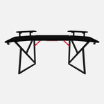 Pro 180 Gaming Desk Corner | Headphone & Drink Mounts (Carbon Fibre Black, 180cm) Gaming Desk - Gaming
