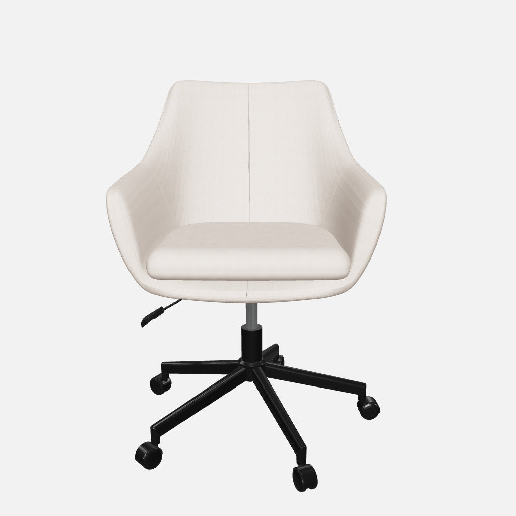 Sheepskin Upholstered Desk Chair (Sahara Beige Bouclé) – Outlet - Marcel Olsen