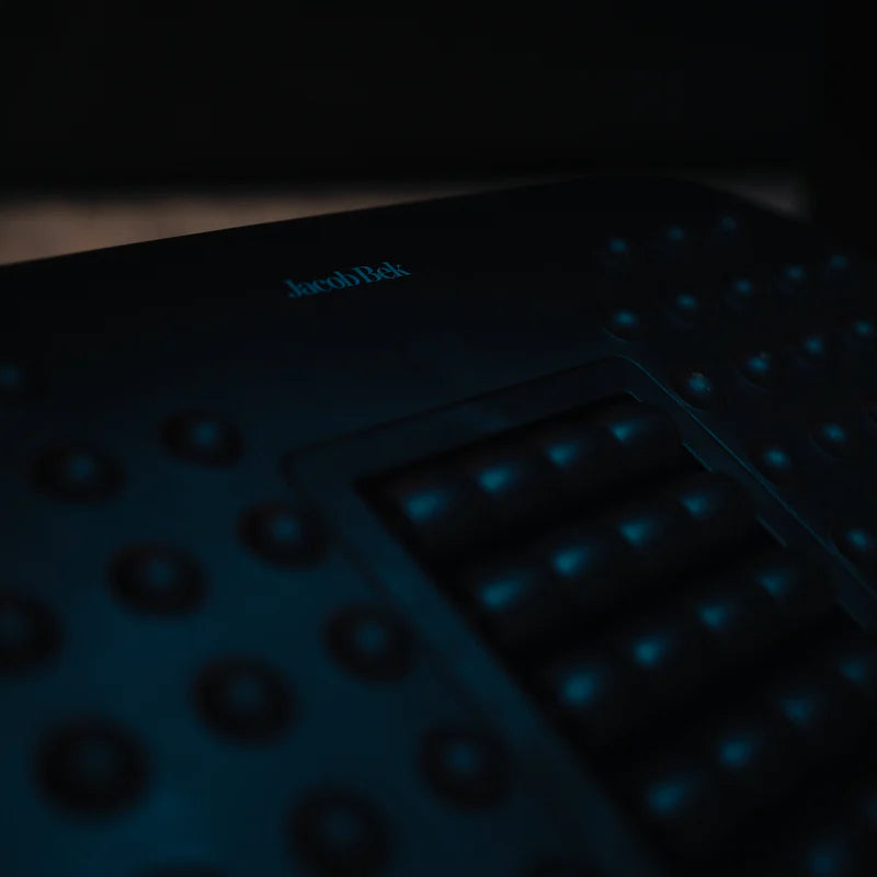 Essentials 120 Gaming Desk | LEDs, Headphone & Drink Mounts (Carbon Fibre Black, 120cm) Gaming Desk - Jacob Bek Gaming