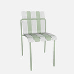 Ondara Outdoor Chair (Sage Green & White) – Modern Boho Patio Chair - Marcel Olsen