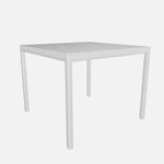 Ondara Outdoor Dining Table (Alba White, 85cm) – Modern Boho Patio Table - Marcel Olsen