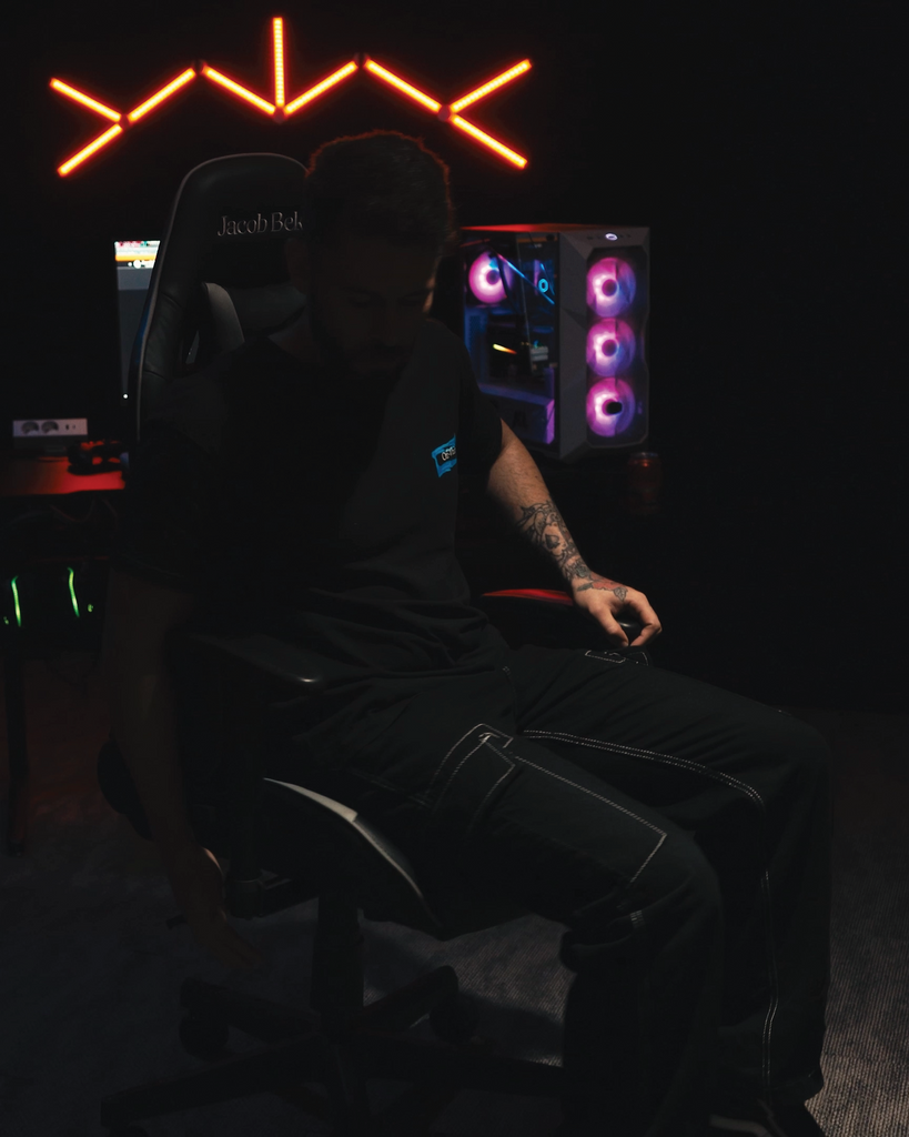Gaming Chair Ergonomic (Hunter Green) | Reclining, Adjustable Arms (Fabric) (Outlet) Outlet Products - Jacob Bek Gaming
